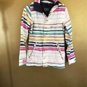 Burton Dryride Women's Multicolor Striped Long Sleeve Board Jacket Size XSmall